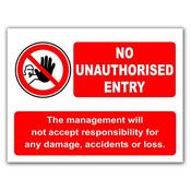 No Unauthourised Entry image
