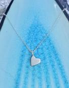 Heart Silver Necklace - dainty