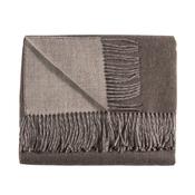 Cocoa/Oatmeal Double-Face Throw