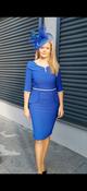 Carmen Melero - Royal Blue Dress with diamond detail