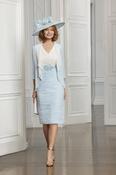 Condici Dress - Cream/Powder Blue 71128C image
