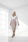 Dressed up by Veromia - Dress - Ivory/Coffee - DU509 image