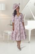 Veromia - Dress with diamante belt - Pink Pattern image