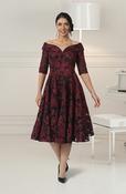 Veromia - Red &amp;amp; Black pattern dress image