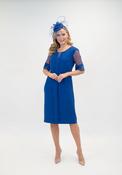 Via Veneto Blue dress - Mesh sleeve image