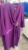 Via Veneto dress with waist detail - Violet