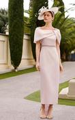 Couture Club - Oatmeal Avena dress with bow on back