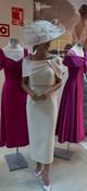 Couture Club - dress with bow on back - Arena Sand