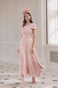 John Charles - Off the shoulder - floral design throughout - Petal