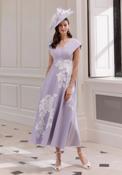 John Charles - Luxurious heavyweight crepe - Lavender/Ivory image