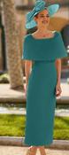Couture Club - Green dress with shoulder &amp;amp; waist detail