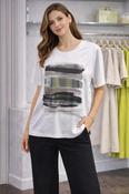Peruzzi - Round neck t-shirt - Splash pattern