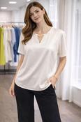 Peruzzi - V neck top - Satin