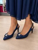 Le Babe shoes - Blue Marino sling backs