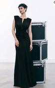 Maisonel - Black sleeveless dress with cinched waist image
