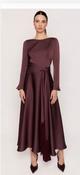 Carla Ruiz - long sleeve dress with neck detail - Purple image