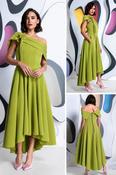 Kevan Jon Kyoto Kristina Flare Dress - Kiwi image