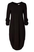 Kate Cooper - Baloon shape dress with scallop detail on sleeve hem - Black image