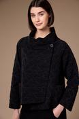 Peruzzi - Textured cross over jacket - Black image