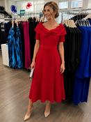 Cassandra  - A line off the shoulder - Burgundy