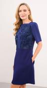 Caroline Kilkenny Alex short sleeved dress - Blue image