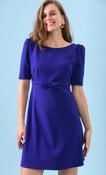 Caroline Kilkenny Sisters -  Round neck dress - short sleeve - Royal image