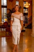 Anoola - Off the shoulder midi dress with pleat image