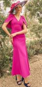 Veni Infantino - V Neck dress with cap sleeve - Pink