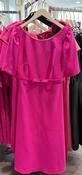 Caroline Kilkenny -  Round neck dress - short sleeve - Magenta image