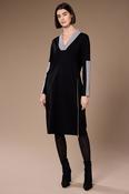 Peruzzi - Two tone v neck dress
