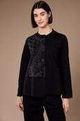 Peruzzi - Jacquard Applique Jacket - Black image