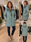District - Jacket with hood - Mineral Blue