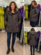 District - Jacket with fleece hood - Dark Brown