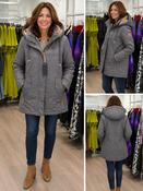 District - Jacket with fleece hood - Steel Green