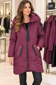 District - Collared Jacket with zip - Wine