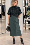 Peruzzi - Faux leather skirt - Green image