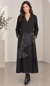 Peruzzi - V neck long sleeved dress image