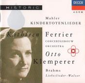 Kathleen Ferrier, Otto Klemperer, Concertgebouworkest, Gustav Mahler / Johannes Brahms - Kindertotenlieder / Liebeslieder-Walzer (CD, Mono, RM) image
