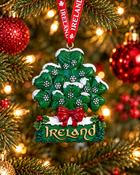 Ireland Shamrock Christmas Ornament image