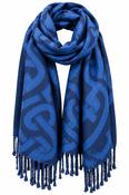 Celtic Traditional Pashmina Scarf – Blue