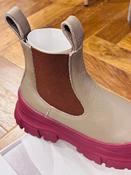 Sofie D'Hoore Chunky Outsole Leather Boot in Dolphin