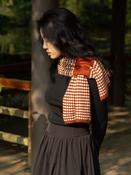 Oats &amp; Rice Keyhole Scarf in Red