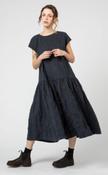 ApuntoB Dress in Navy and Khaki Check image