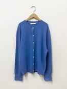 6397 Crew Cashmere Cardigan in Cornflower