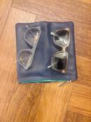 Asher Leather Double Glasses Case Holder
