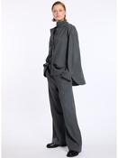 Lis Lareida Wool Trousers in Grey Pin Stripe image