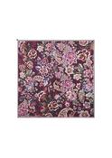 Codello Silk Scarf Autumn Flowers in Mulberry