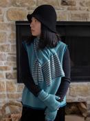 Oats &amp; Rice Keyhole Scarf in Turquoise image