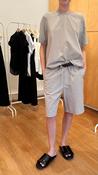 Lis Lareida Cotton Shorts in Chalk