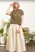 Ma'ry'ya Official Capped Sleeve Jumper in Moss